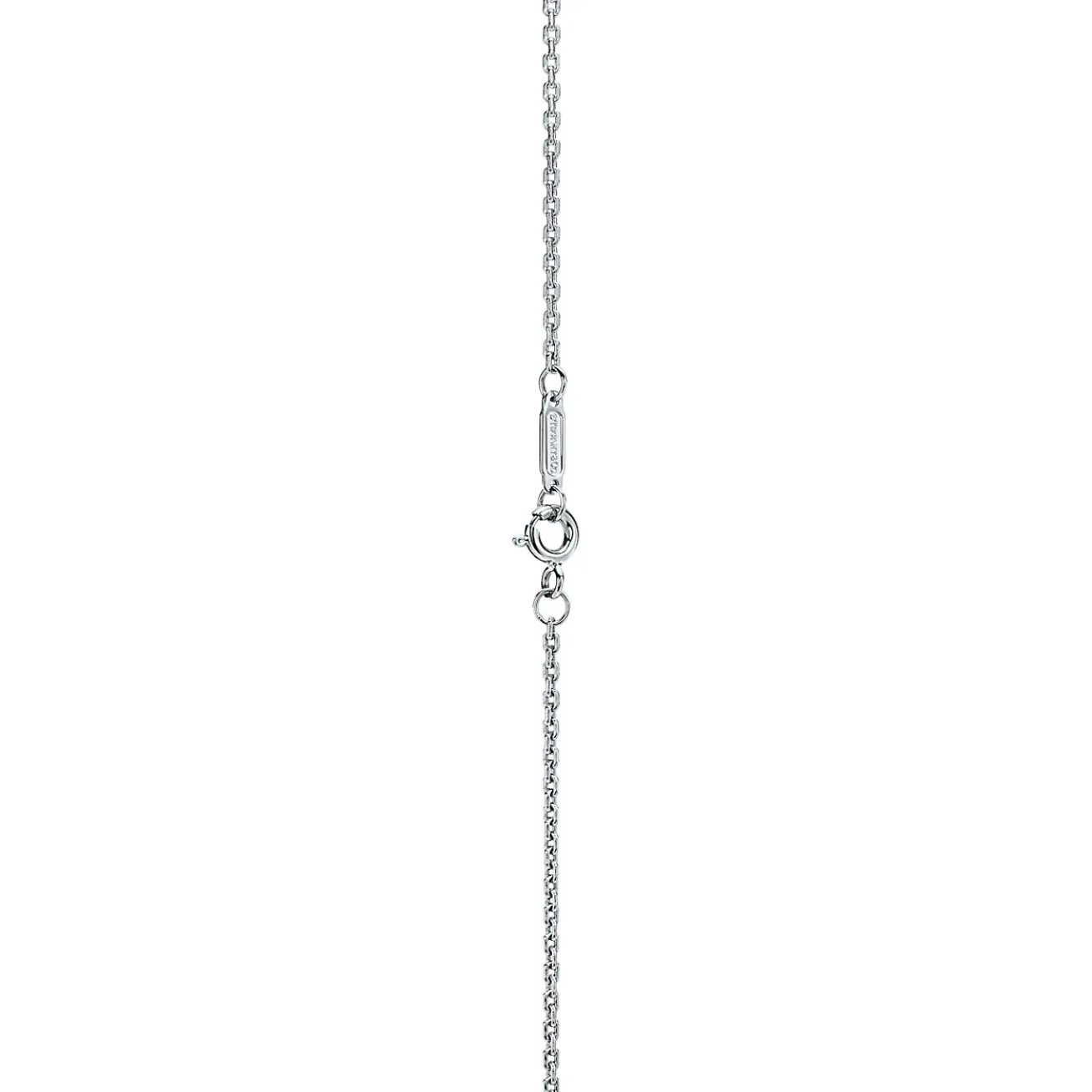 Tiffany & Co. Tiffany T diamond and turquoise station necklace in 18k white gold. | ^ Necklaces & Pendants|Diamond Jewelry