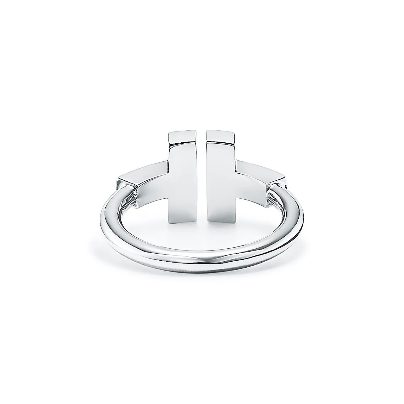 Tiffany & Co. Tiffany T diamond and turquoise wire ring in 18k white gold. | ^ Rings|Gifts for Her