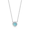 Tiffany & Co. Tiffany T diamond and turquoise circle pendant in 18k white gold, small. | ^ Necklaces & Pendants|Dainty Jewelry