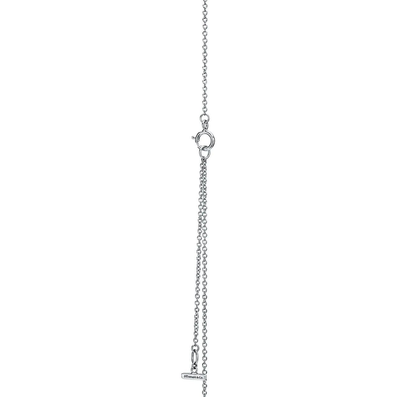 Tiffany & Co. Tiffany T diamond and turquoise circle pendant in 18k white gold, small. | ^ Necklaces & Pendants|Dainty Jewelry