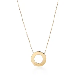 Tiffany & Co. Tiffany T diamond circle pendant in 18k gold. | ^ Necklaces & Pendants|Gold Jewelry