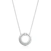 Tiffany & Co. Tiffany T diamond circle pendant in 18k white gold. | ^ Necklaces & Pendants|Diamond Jewelry