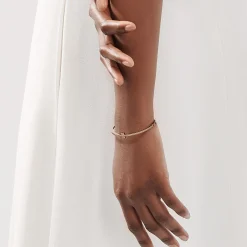Tiffany & Co. Tiffany T diamond hinged wire bangle in 18k rose gold, medium. | ^ Bracelets|Rose Gold Jewelry