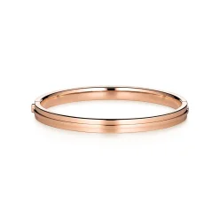 Tiffany & Co. Tiffany T diamond hinged bangle in 18k rose gold, small. | ^ Bracelets|Rose Gold Jewelry