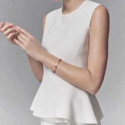Tiffany & Co. Tiffany T diamond hinged bangle in 18k rose gold, small. | ^ Bracelets|Rose Gold Jewelry