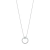 Tiffany & Co. Tiffany T diamond pendant in 18k white gold with a baguette diamond. | ^ Necklaces & Pendants|Diamond Jewelry