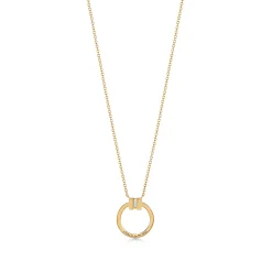 Tiffany & Co. Tiffany T diamond pendant in 18k gold with a baguette diamond. | ^ Necklaces & Pendants|Gold Jewelry
