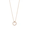 Tiffany & Co. Tiffany T diamond pendant in 18k rose gold with a baguette diamond. | ^ Necklaces & Pendants|Rose Gold Jewelry