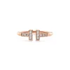 Tiffany & Co. Tiffany T diamond wire ring in 18k rose gold. | ^ Rings|Men's Jewelry