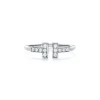 Tiffany & Co. Tiffany T diamond wire ring in 18k white gold. | ^ Rings|Men's Jewelry