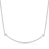 Tiffany & Co. Tiffany T extra large smile pendant in 18k white gold with diamonds. | ^ Necklaces & Pendants|Men's Jewelry