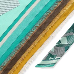 Tiffany & Co. Tiffany T Giant T Stole in Citrine Yellow Cashmere and Silk | ^Women Scarves & Stoles|Women's Accessories