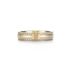 Tiffany & Co. Tiffany T narrow pavé diamond ring in 18k gold, 4.5 mm wide. | ^Women Rings|Men's Jewelry