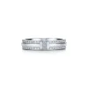 Tiffany & Co. Tiffany T narrow pavé diamond ring in 18k white gold, 4.5 mm wide. | ^Women Rings|Men's Jewelry