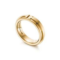 Tiffany & Co. Tiffany T narrow ring in 18k gold, 4.5 mm wide. | ^Women Rings|Men's Jewelry