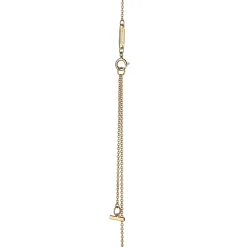 Tiffany & Co. Tiffany T open vertical diamond bar pendant in 18k gold. | ^ Necklaces & Pendants|Gold Jewelry