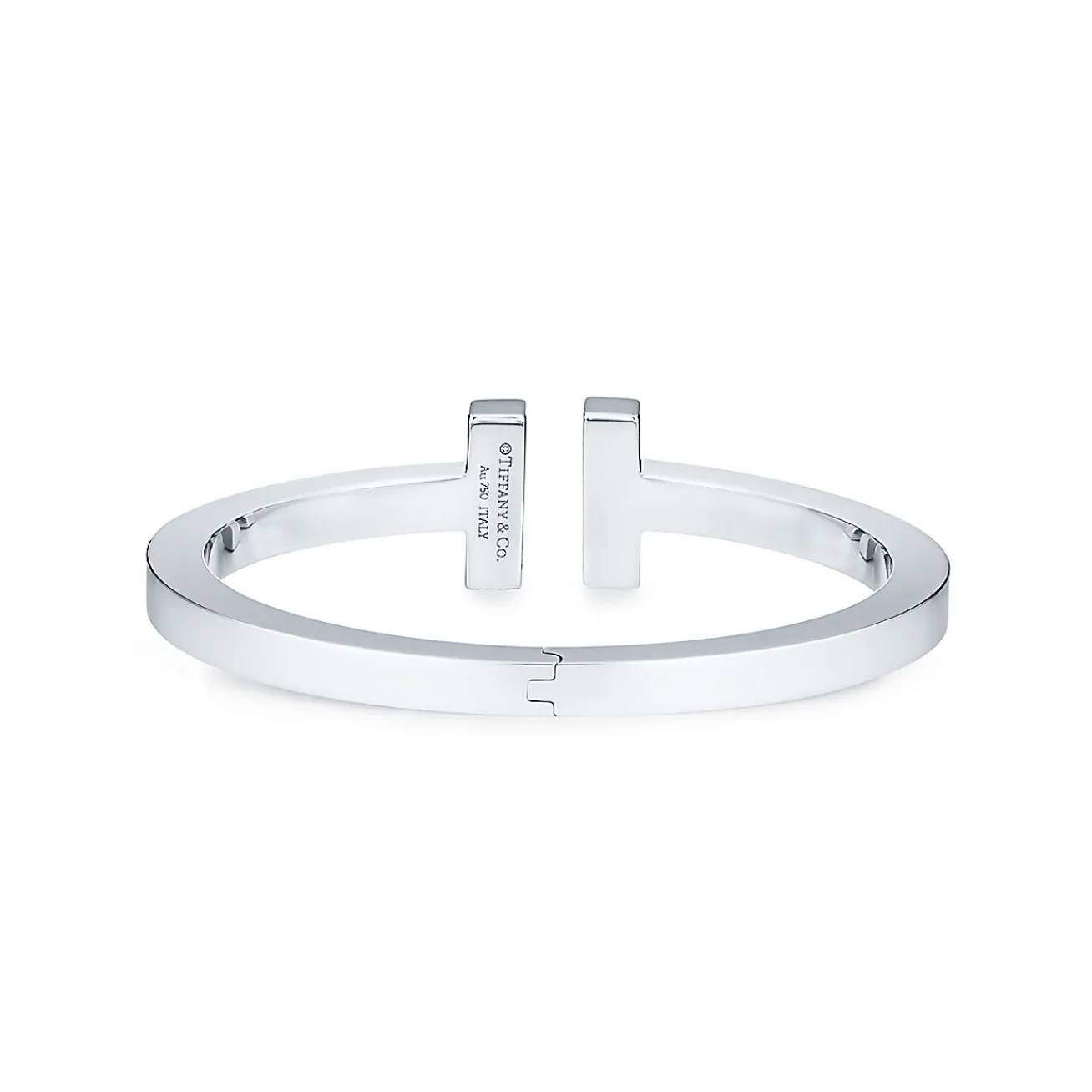 Tiffany & Co. Tiffany T princess-cut diamond square bracelet in 18k white gold, large. | ^ Bracelets|Diamond Jewelry