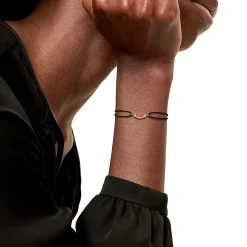 Tiffany & Co. Tiffany T Smile Bracelet in Rose Gold on a Black Cord | ^ Bracelets|Rose Gold Jewelry
