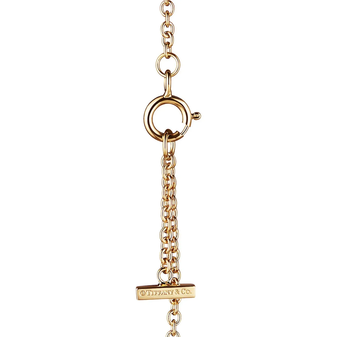 Tiffany & Co. Tiffany T Smile Bracelet in Yellow Gold with Diamonds | ^ Bracelets|Gold Jewelry