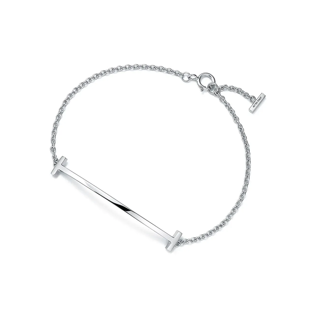 Tiffany & Co. Tiffany T Smile Bracelet in White Gold | ^ Bracelets|Men's Jewelry