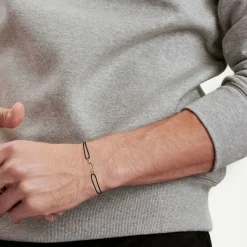 Tiffany & Co. Tiffany T Smile Bracelet in Yellow Gold on a Black Cord with Diamonds | ^ Bracelets|Gifts for Her