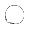 Tiffany & Co. Tiffany T Smile Bracelet in Rose Gold on a Black Cord with Diamonds | ^ Bracelets|Rose Gold Jewelry