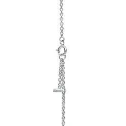 Tiffany & Co. Tiffany T Smile Chain Bracelet in White Gold with Pink Sapphires | ^ Bracelets|Colored Gemstone Jewelry