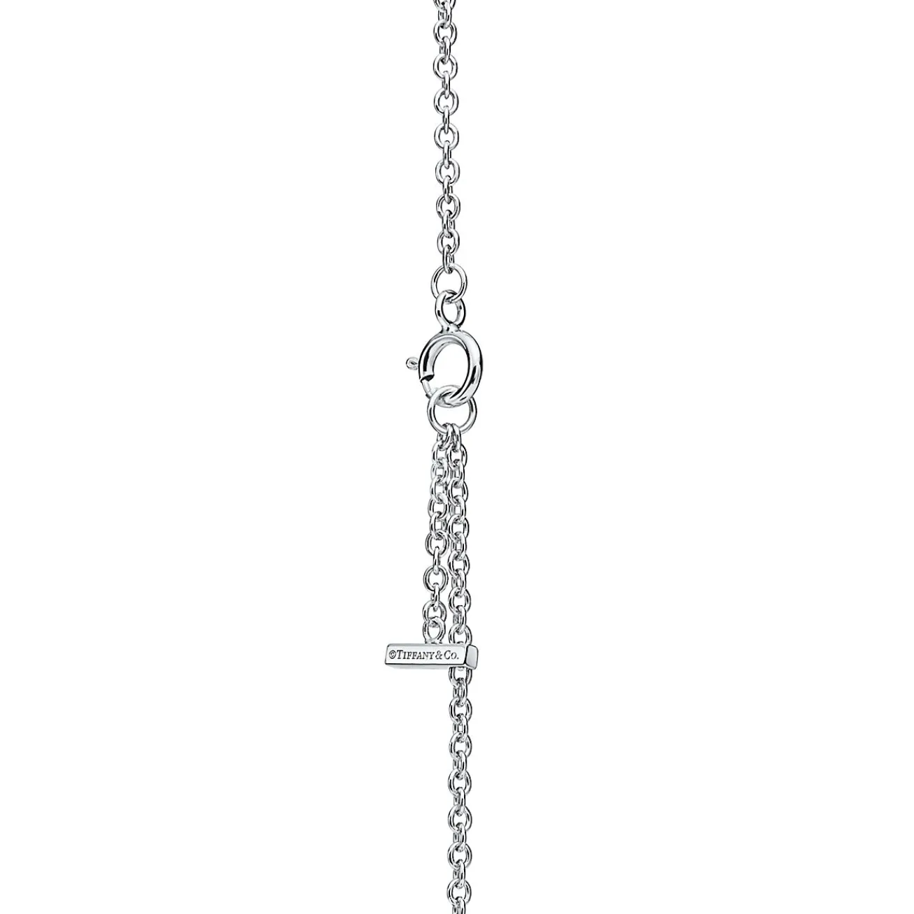 Tiffany & Co. Tiffany T Smile Chain Bracelet in White Gold with Pink Sapphires | ^ Bracelets|Colored Gemstone Jewelry