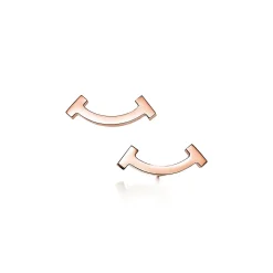 Tiffany & Co. Tiffany T smile earrings in 18k rose gold. | ^ Earrings|Rose Gold Jewelry