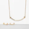 Tiffany & Co. Tiffany T Smile Pendant and Earrings Set in Yellow Gold | ^ Gifts for Her|Her