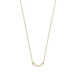 Tiffany & Co. Tiffany T smile pendant in 18k gold, mini. | ^ Necklaces & Pendants|Gifts for Her