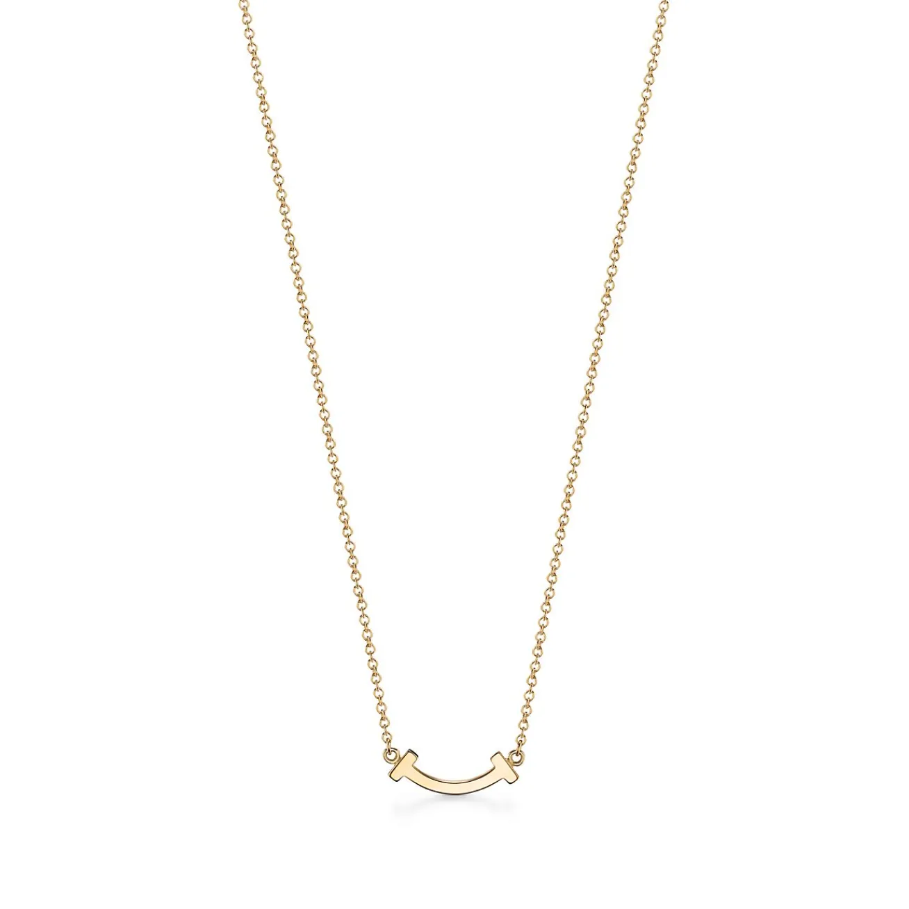 Tiffany & Co. Tiffany T smile pendant in 18k gold, mini. | ^ Necklaces & Pendants|Gifts for Her