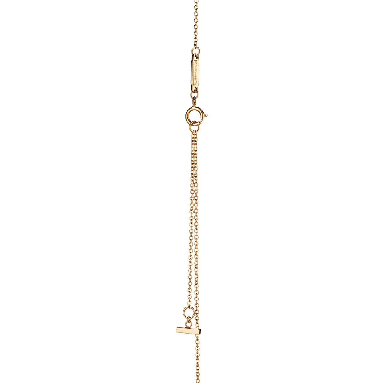 Tiffany & Co. Tiffany T Smile Pendant in Yellow Gold with Diamonds, Large | ^ Necklaces & Pendants|Men's Jewelry