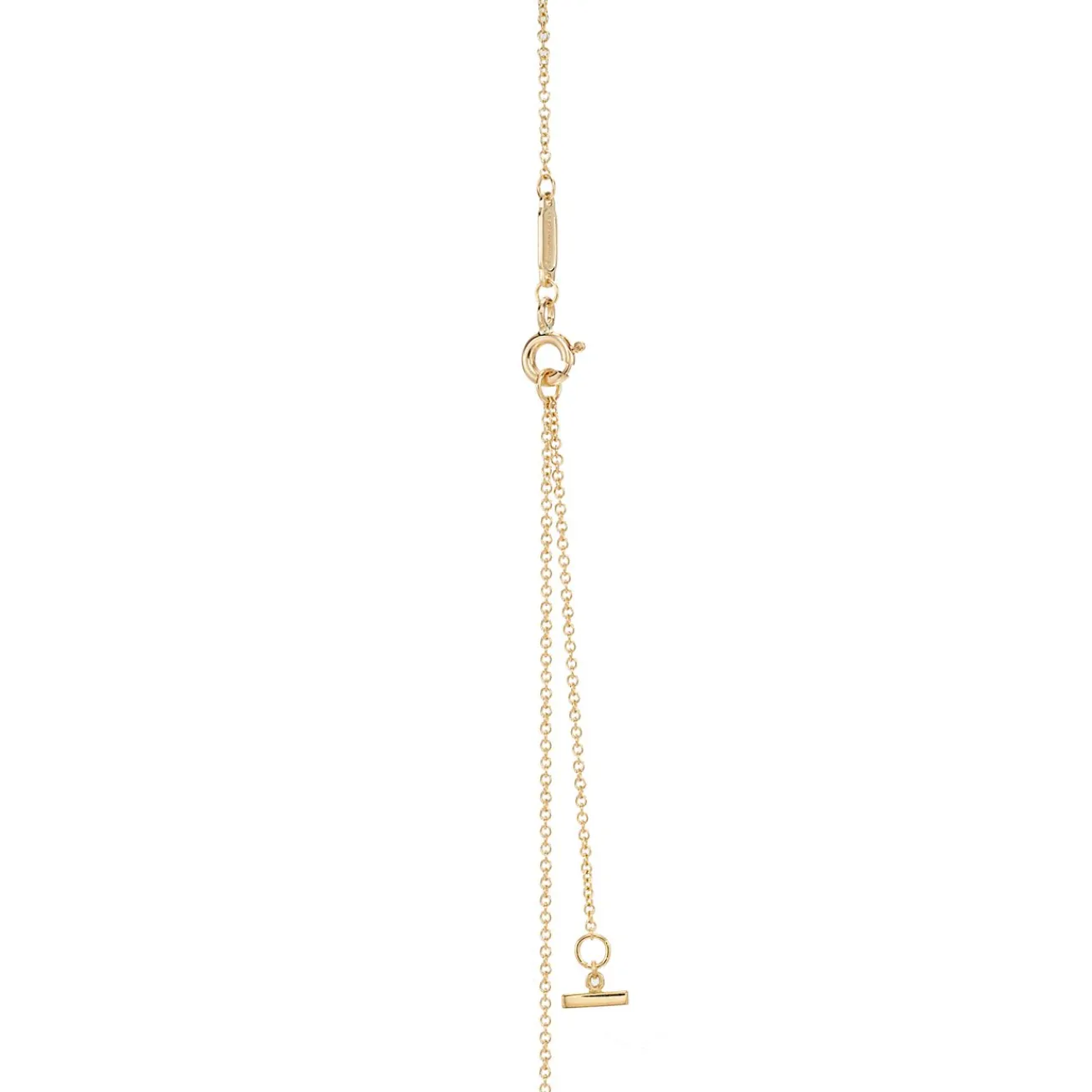 Tiffany & Co. Tiffany T smile pendant in 18k gold with diamonds, mini. | ^ Necklaces & Pendants|Gold Jewelry