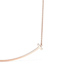 Tiffany & Co. Tiffany T Smile Pendant in Rose Gold, Large | ^ Necklaces & Pendants|Men's Jewelry