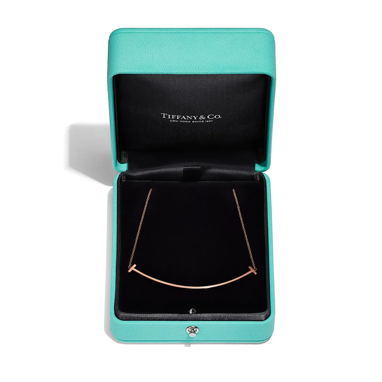 Tiffany & Co. Tiffany T Smile Pendant in Rose Gold, Large | ^ Necklaces & Pendants|Men's Jewelry