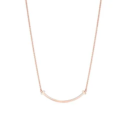 Tiffany & Co. Tiffany T Smile Pendant in Rose Gold, Small | ^ Necklaces & Pendants|Men's Jewelry