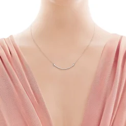 Tiffany & Co. Tiffany T Smile Pendant in White Gold, Small | ^ Necklaces & Pendants|Men's Jewelry