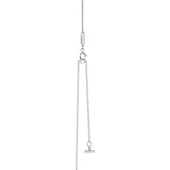 Tiffany & Co. Tiffany T smile pendant in 18k white gold with diamonds, mini. | ^ Necklaces & Pendants|Diamond Jewelry