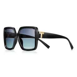 Tiffany & Co. Tiffany T Sunglasses in Black Acetate with Tiffany Blue® Lenses | ^Women Tiffany T|Gifts $1,500 & Under