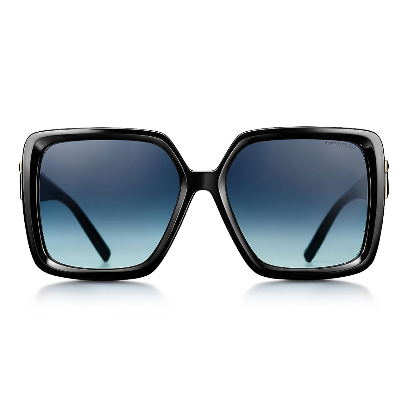 Tiffany & Co. Tiffany T Sunglasses in Black Acetate with Tiffany Blue® Lenses | ^Women Tiffany T|Gifts $1,500 & Under