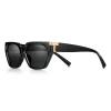 Tiffany & Co. Tiffany T Sunglasses in Black Acetate with Gray Gradient Lenses | ^Women Tiffany T|Sunglasses
