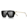 Tiffany & Co. Tiffany T Sunglasses in Black Acetate with Dark Gray Lenses | ^Women Tiffany T|Sunglasses
