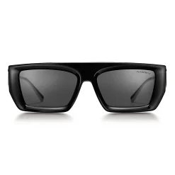 Tiffany & Co. Tiffany T Sunglasses in Black Acetate with Dark Gray Lenses | ^Women Tiffany T|Sunglasses
