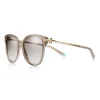 Tiffany & Co. Tiffany T Sunglasses in Opal Taupe Acetate with Gradient Gray Lenses | ^ Tiffany T|Sunglasses