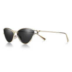 Tiffany & Co. Tiffany T Sunglasses in Pale Gold-colored Metal with Dark Gray Lenses | ^Women Tiffany T|Sunglasses