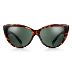 Tiffany & Co. Tiffany T Sunglasses in Tortoise Acetate with Dark Green Lenses | ^Women Tiffany T|Sunglasses