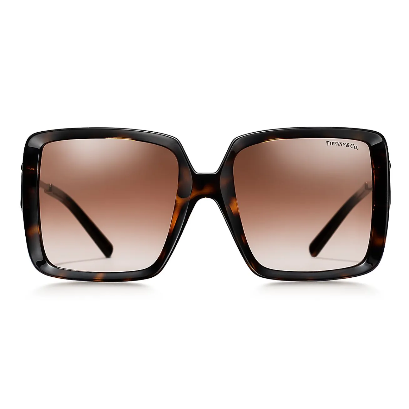 Tiffany & Co. Tiffany T Sunglasses in Tortoise Acetate with Brown Gradient Lenses | ^Women Tiffany T|Sunglasses