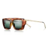 Tiffany & Co. Tiffany T Sunglasses in Tortoise Acetate with Dark Green Lenses | ^Women Tiffany T|Sunglasses