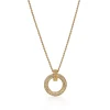 Tiffany & Co. Tiffany T T1 Circle Pendant in Yellow Gold with Pavé Diamonds | ^ Necklaces & Pendants|Gold Jewelry